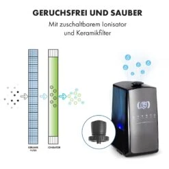 VapoAir Opal Smart Luftbefeuchter App-Steuerung LED-Screen Fernbedienung 18 VapoAir Opal Smart Luftbefeuchter App-Steuerung LED-Screen Fernbedienung -Klarstein 10035507 de 0007 logo