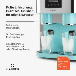 Eiszeit Crush Eiswürfelmaschine 2 Größen Crushed Ice 10 Eiszeit Crush Eiswürfelmaschine 2 Größen Crushed Ice -Klarstein 10035509 de 0002 usp