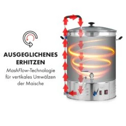 Brauheld Pro Maischekessel 3300W 70L 30-100°C Umwälzpumpe Edelstahl 16 Brauheld Pro Maischekessel 3300W 70L 30-100°C Umwälzpumpe Edelstahl -Klarstein 10035516 de 0005 logo