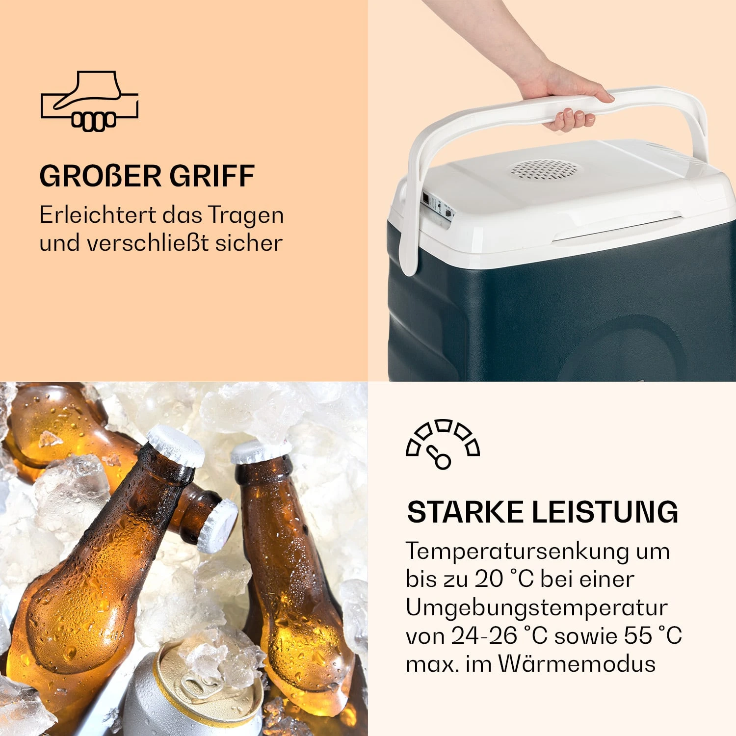 BeerBelly 29 Elektrische Kühlbox Kalt & Warm USB-Port ECO-Modus 7 BeerBelly 29 Elektrische Kühlbox Kalt & Warm USB-Port ECO-Modus – Bild 5