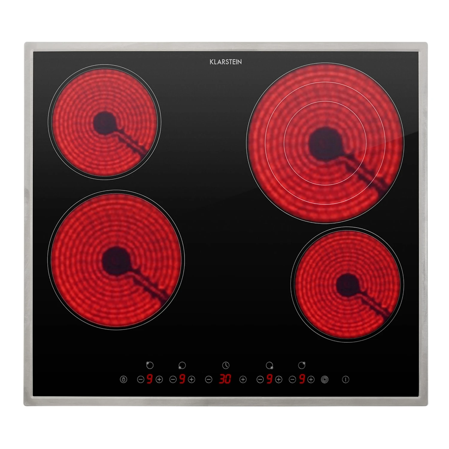 Virtuosa 4 Prime Einbaukochfeld 4 Zonen 6500W Glaskeramik Edelstahlrahmen 3 Virtuosa 4 Prime Einbaukochfeld 4 Zonen 6500W Glaskeramik Edelstahlrahmen