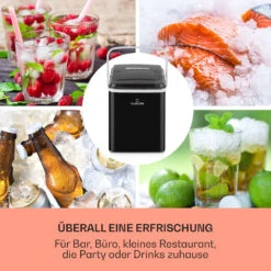 Arctic Porter Eiswürfelmaschine Bullet-Eis 12kg/24h Edelstahl 11 Arctic Porter Eiswürfelmaschine Bullet-Eis 12kg/24h Edelstahl -Klarstein 10035553 de 0003 usp