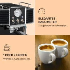 Gusto Classico Espressomaker 1350 Watt 20 Bar Druck 1,5 Liter 13 Gusto Classico Espressomaker 1350 Watt 20 Bar Druck 1,5 Liter -Klarstein 10035564 de 0004 logo
