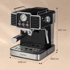 Gusto Classico Espressomaker 1350 Watt 20 Bar Druck 1,5 Liter 17 Gusto Classico Espressomaker 1350 Watt 20 Bar Druck 1,5 Liter -Klarstein 10035564 yy 0008 logo