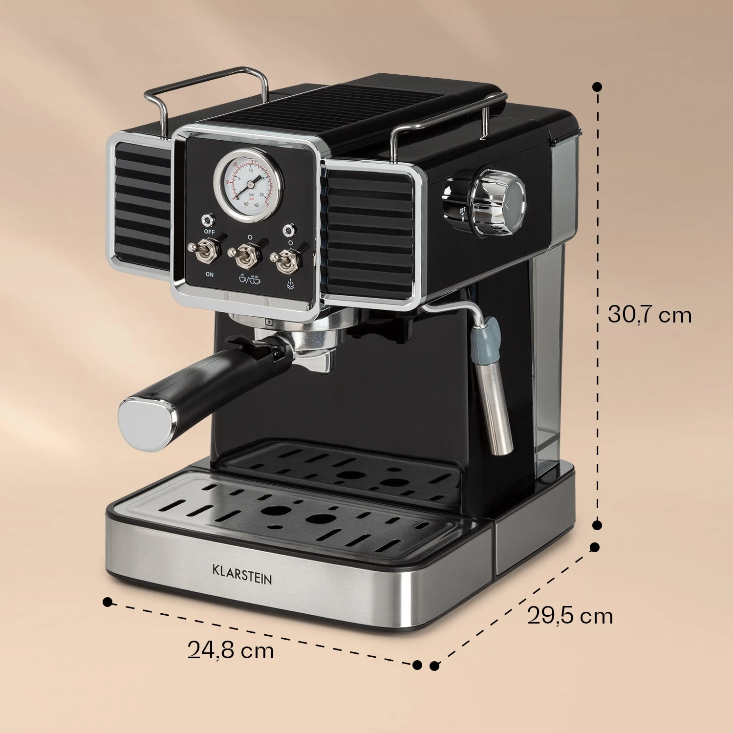 Gusto Classico Espressomaker 1350 Watt 20 Bar Druck 1,5 Liter 10 Gusto Classico Espressomaker 1350 Watt 20 Bar Druck 1,5 Liter – Bild 8