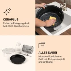 VitAir Smart Heißluftfritteuse App-Steuerung / 1400W / 7,75 Ltr / 20 Programme 16 VitAir Smart Heißluftfritteuse App-Steuerung / 1400W / 7,75 Ltr / 20 Programme -Klarstein 10035592 de 0007 logo