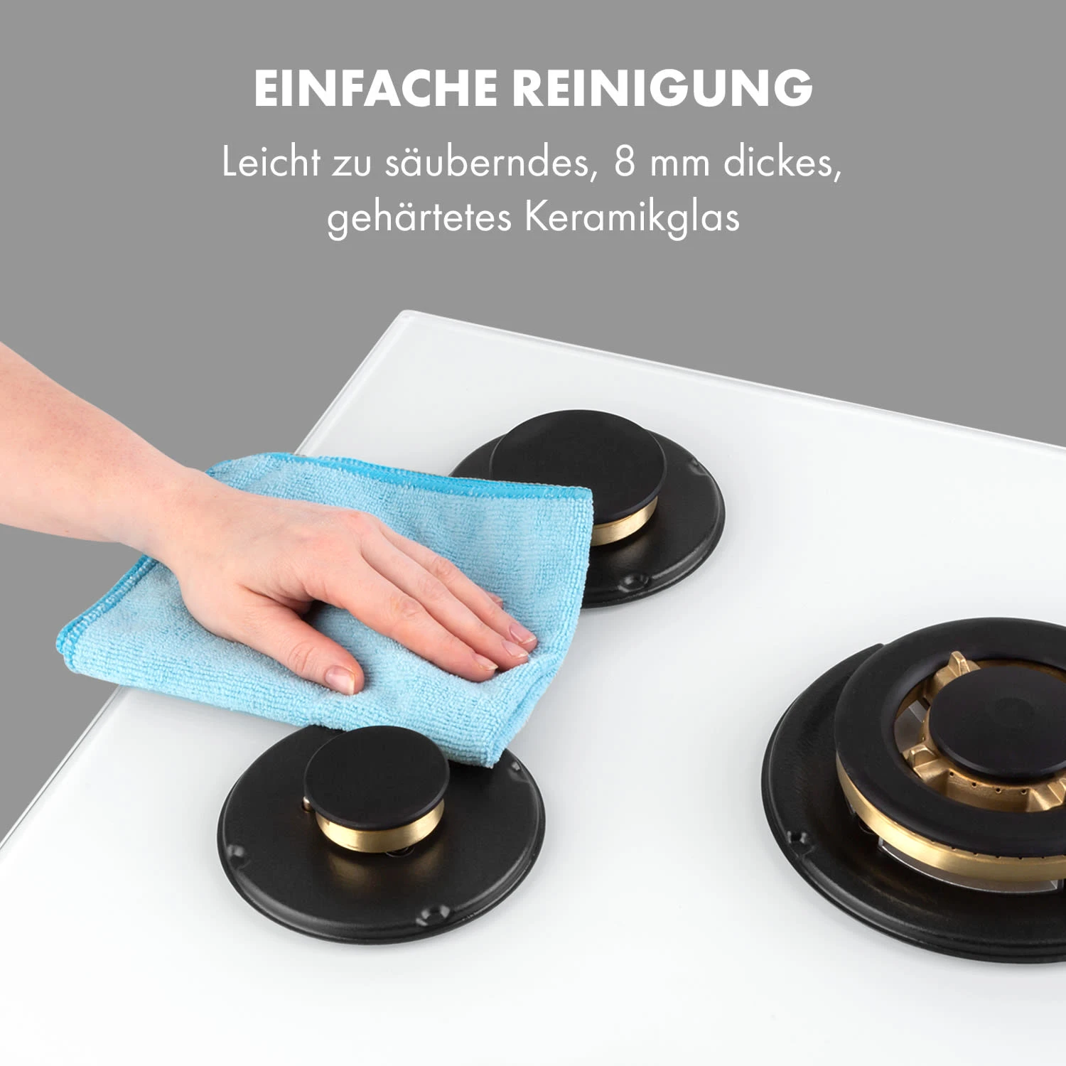 Goldflame 5 Gaskochfeld 5-flammig Messing-Brenner Glaskeramik 10 Goldflame 5 Gaskochfeld 5-flammig Messing-Brenner Glaskeramik – Bild 8