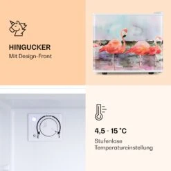 Pretty Cool Make-Up-Kühlschrank Flamingo 17 Liter 50 Watt 1 Boden 13 Pretty Cool Make-Up-Kühlschrank Flamingo 17 Liter 50 Watt 1 Boden -Klarstein 10035626 de 0005 logo
