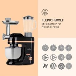 Lucia Elegance Küchenmaschine Mixer Fleischwolf 2000W BPA-frei 14 Lucia Elegance Küchenmaschine Mixer Fleischwolf 2000W BPA-frei -Klarstein 10035639 de 0005 logo