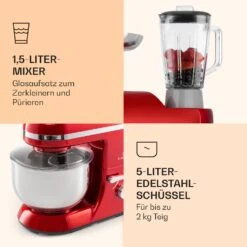 Lucia Elegance Küchenmaschine Mixer Fleischwolf 2000W BPA-frei 16 Lucia Elegance Küchenmaschine Mixer Fleischwolf 2000W BPA-frei -Klarstein 10035641 de 0006 logo