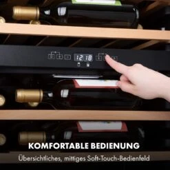 Vinamour 37 Duo Weinkühlschrank 2 Kühlzonen 112 Liter 37 Flaschen 13 Vinamour 37 Duo Weinkühlschrank 2 Kühlzonen 112 Liter 37 Flaschen -Klarstein 10035663 de 0005 logo