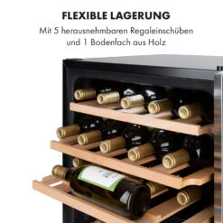 Vinamour 37 Duo Weinkühlschrank 2 Kühlzonen 112 Liter 37 Flaschen 14 Vinamour 37 Duo Weinkühlschrank 2 Kühlzonen 112 Liter 37 Flaschen -Klarstein 10035663 de 0006 logo
