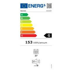 Bovella 27 Duo+ Zweizonen-Weinkühlschrank 74l 27 Fl. Glastür -Klarstein 10035697 energy label
