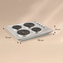 Appetito 4 Elektrokochfeld 4 Platten 6 Stufen 5500 Watt Edelstahl 15 Appetito 4 Elektrokochfeld 4 Platten 6 Stufen 5500 Watt Edelstahl -Klarstein 10035702 yy 0007 logo