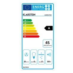 Kronleuchter Smart Inselabzugshaube 595m³/h App-Steuerung LED-Panel 19 Kronleuchter Smart Inselabzugshaube 595m³/h App-Steuerung LED-Panel -Klarstein 10035709 energy label