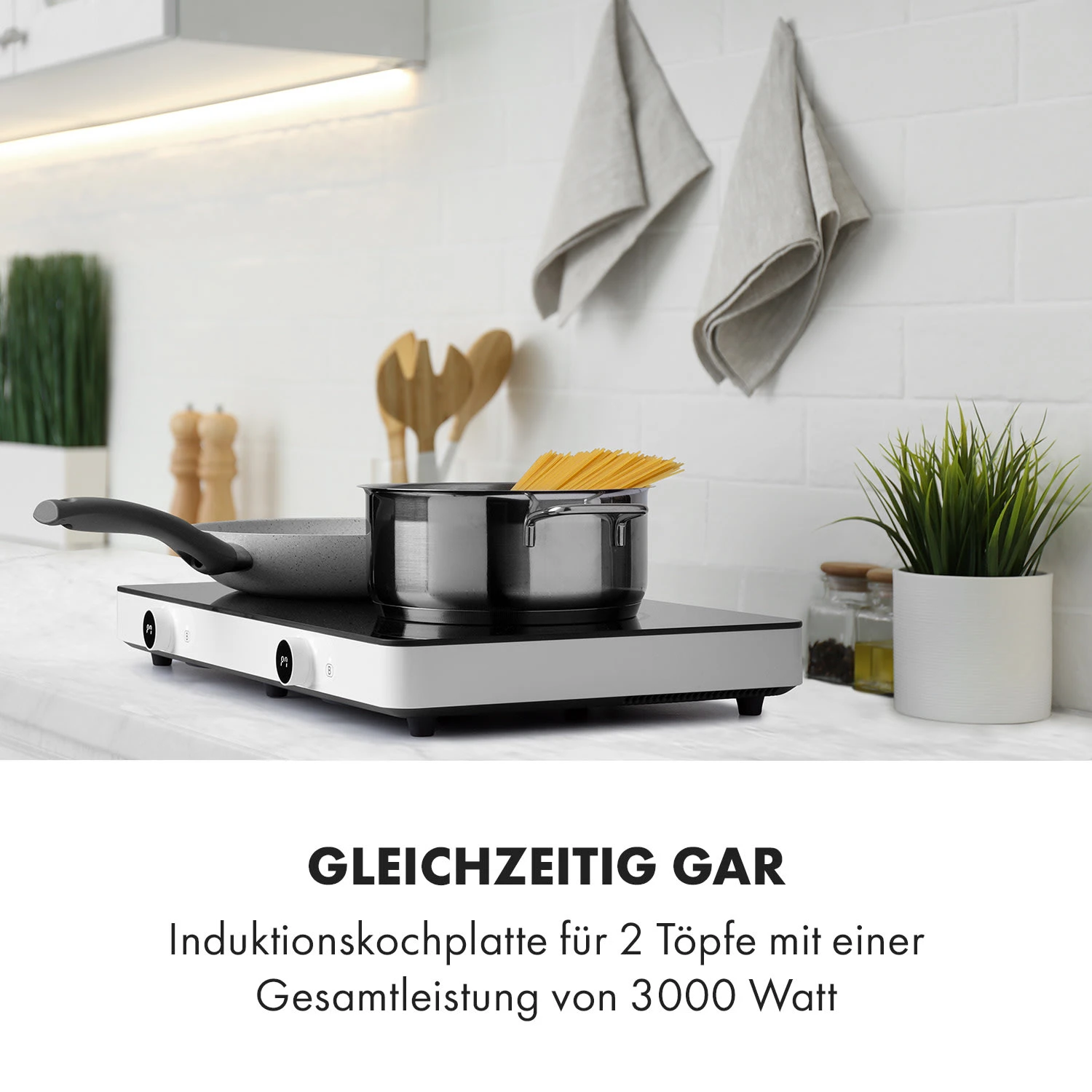 FutureChef Doppel-Induktionskochplatte 3000Watt 2 Kochfelder 4 FutureChef Doppel-Induktionskochplatte 3000Watt 2 Kochfelder – Bild 2