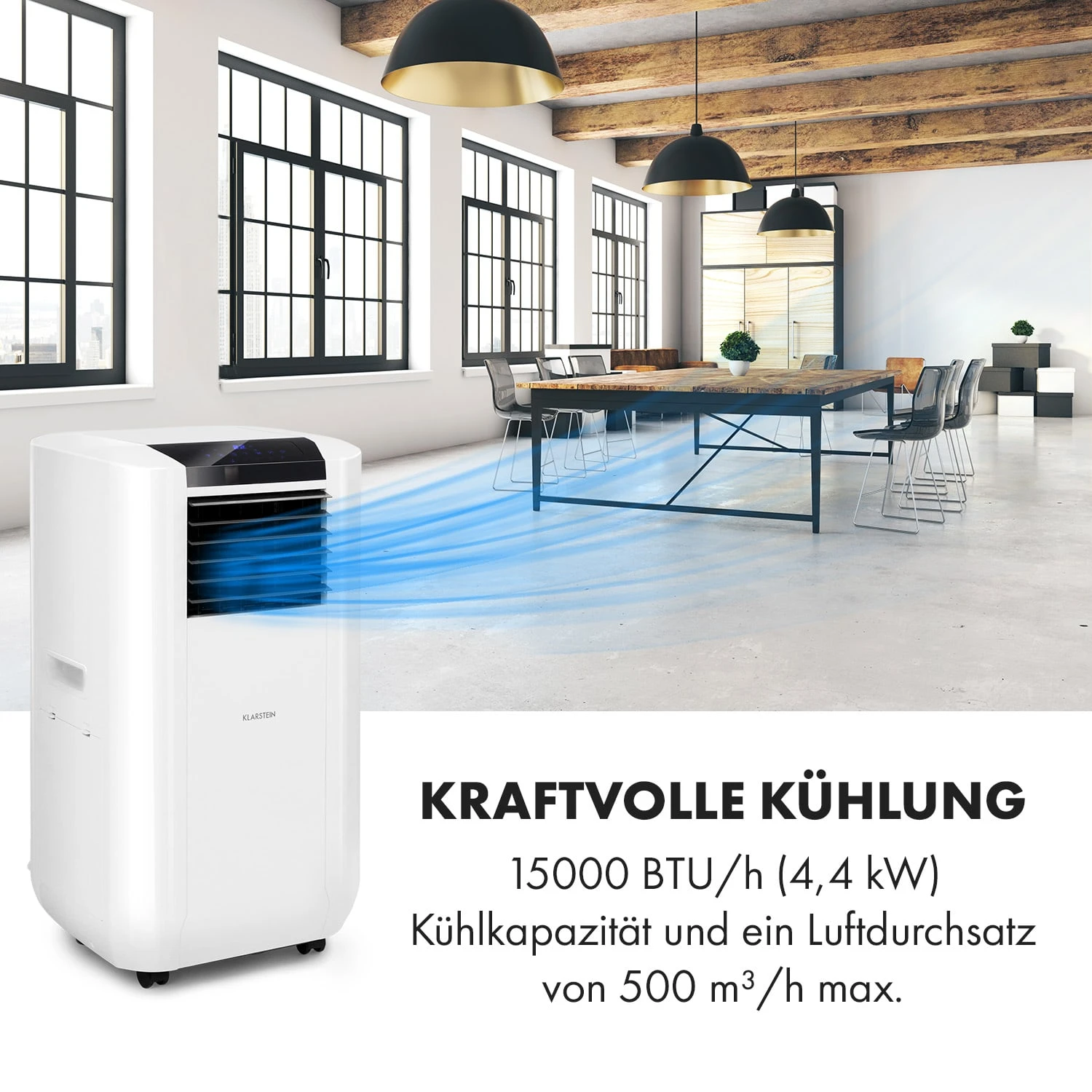 Max Breeze Smart Mobile Klimaanlage 15000 BTU/h (4,4 KW) EEC A 5 Max Breeze Smart Mobile Klimaanlage 15000 BTU/h (4,4 KW) EEC A – Bild 3