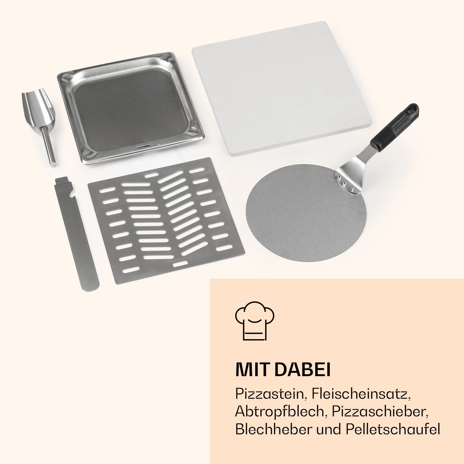 Diavolo Pizza-Pelletofen Inkl. Pizzastein Thermometer Edelstahl 8 Diavolo Pizza-Pelletofen Inkl. Pizzastein Thermometer Edelstahl – Bild 6