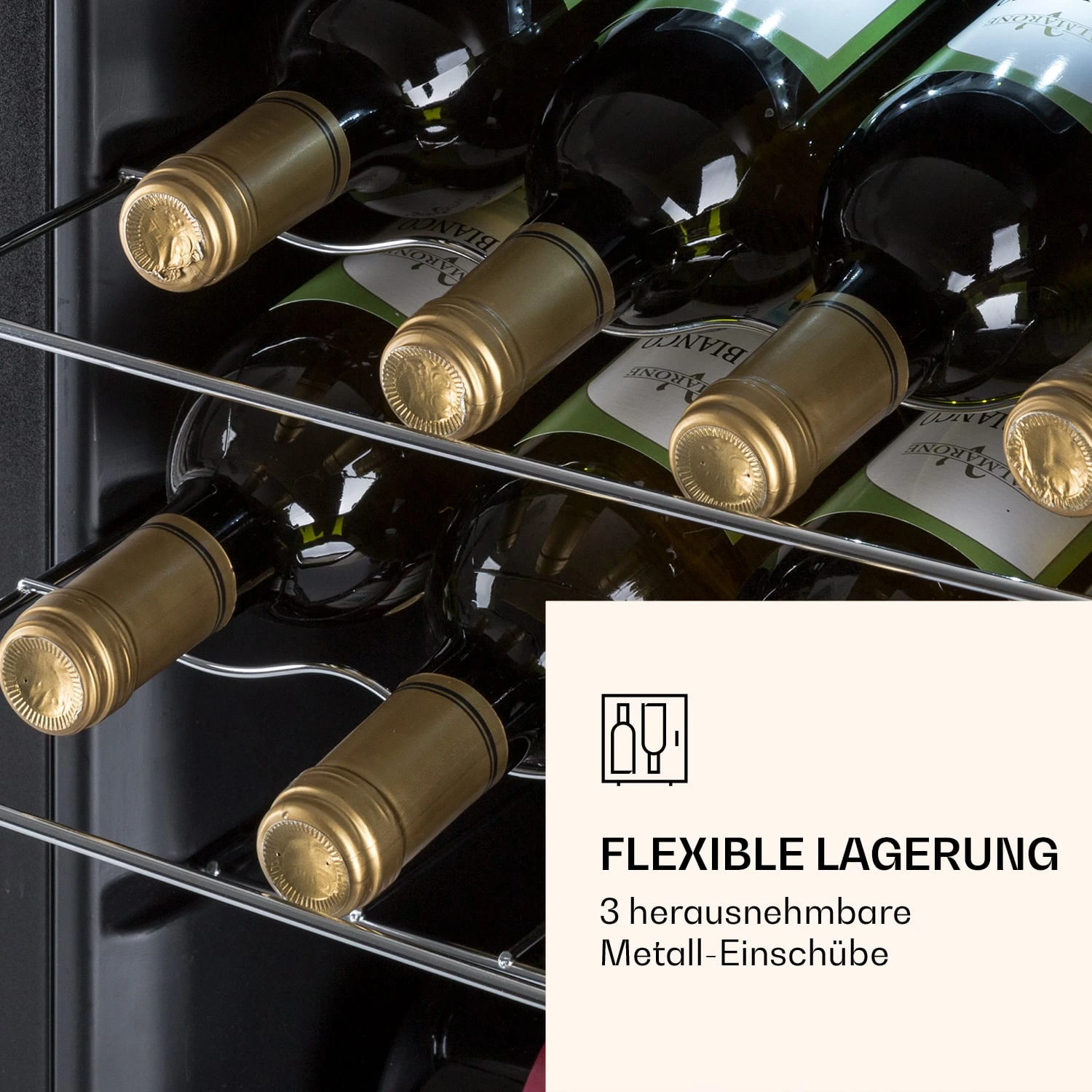 Ultimo 16 Uno Weinkühlschrank 42l Touch-Bedienfeld 16 Flaschen 5-18°C 8 Ultimo 16 Uno Weinkühlschrank 42l Touch-Bedienfeld 16 Flaschen 5-18°C – Bild 6