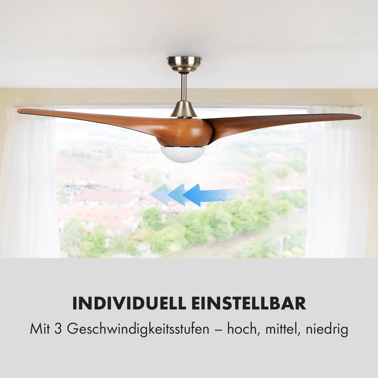 Monteverde Deckenventilator Deckenleuchte 52" 8.376m³/h 3 Flügel 7 Monteverde Deckenventilator Deckenleuchte 52" 8.376m³/h 3 Flügel – Bild 5