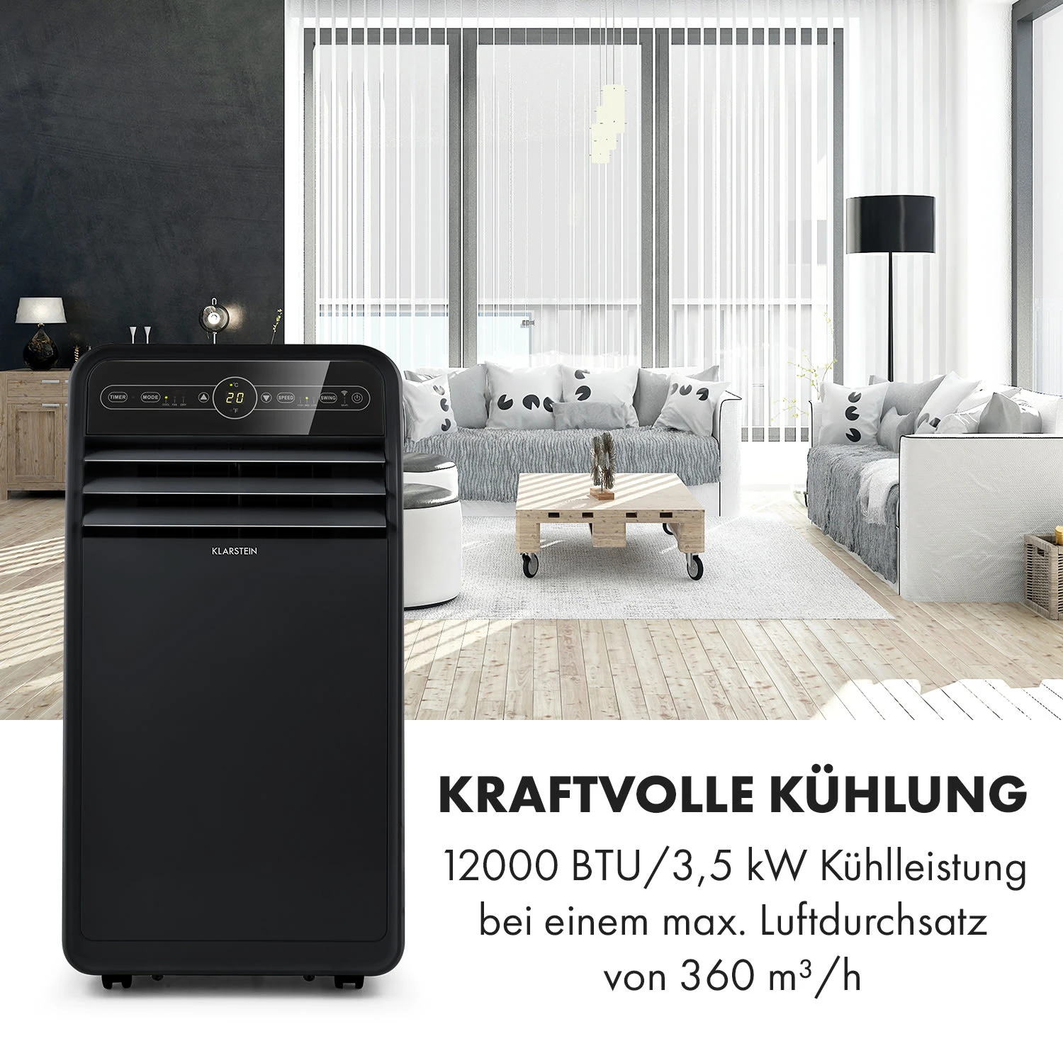 Metrobreeze New York Smart 12k Mobile Klimaanlage 12000 BTU/3,5 KW 5 Metrobreeze New York Smart 12k Mobile Klimaanlage 12000 BTU/3,5 KW – Bild 3