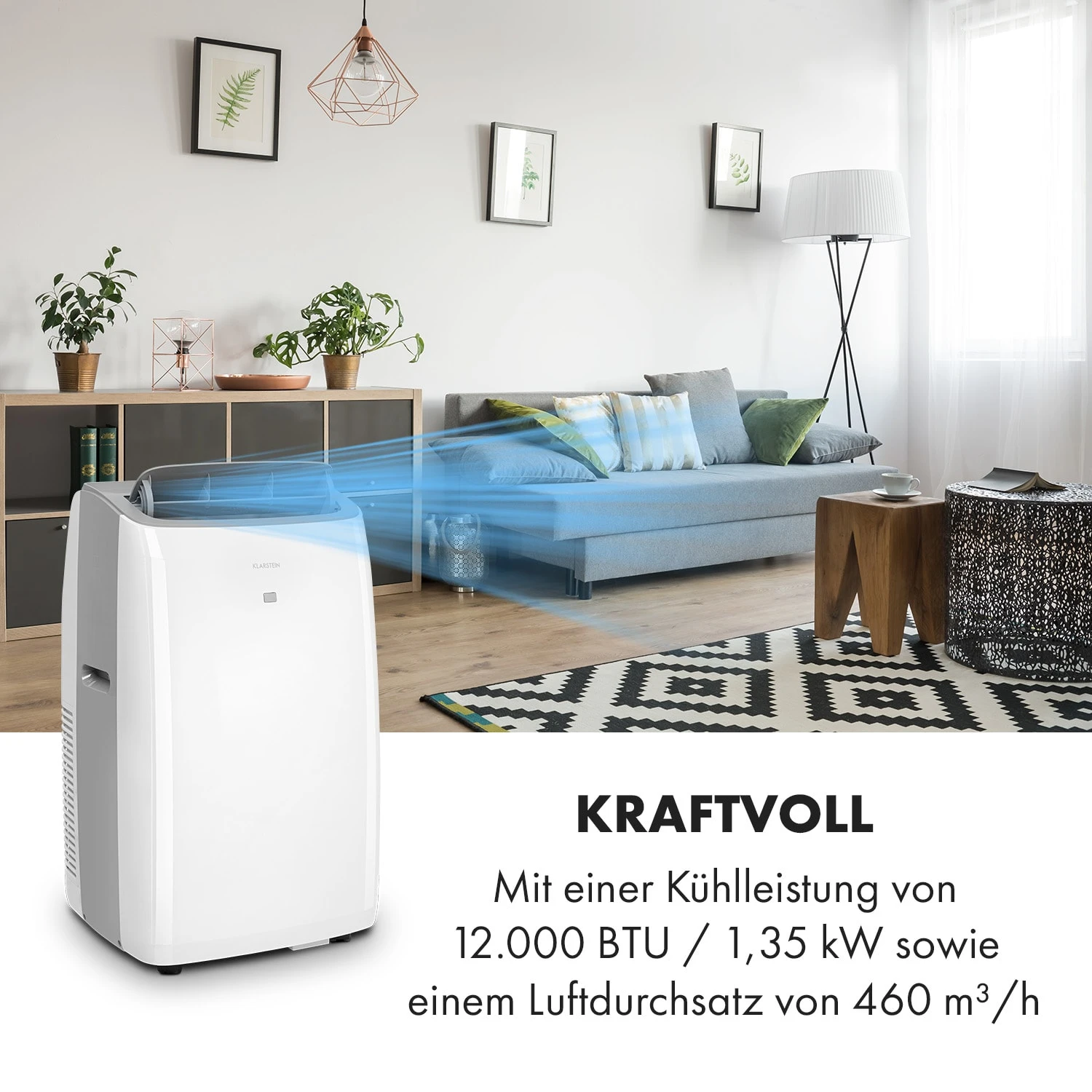 Grandbreeze Eco 12K Klimaanlage 3-in-1 460 M³/h 12.000 BTU/1,35 KW 4 Grandbreeze Eco 12K Klimaanlage 3-in-1 460 M³/h 12.000 BTU/1,35 KW – Bild 2