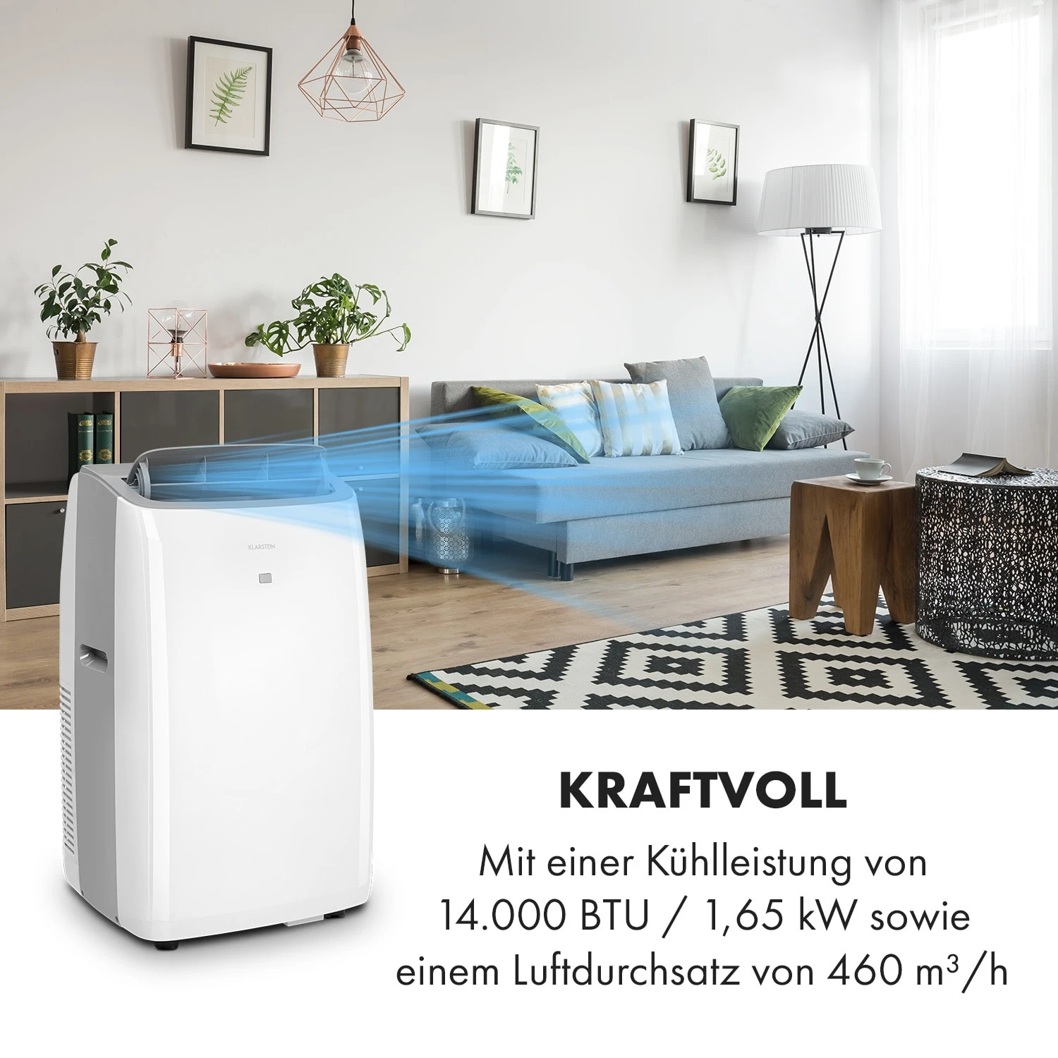 Grandbreeze Pro 14K Klimaanlage 3-in-1 460 M³/h 14.000 BTU/4,1 KW 4 Grandbreeze Pro 14K Klimaanlage 3-in-1 460 M³/h 14.000 BTU/4,1 KW – Bild 2