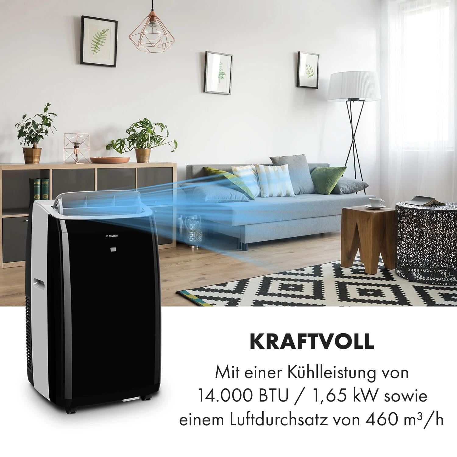 Grandbreeze Pro 14K Klimaanlage 3-in-1 460 M³/h 14.000 BTU/4,1 KW 4 Grandbreeze Pro 14K Klimaanlage 3-in-1 460 M³/h 14.000 BTU/4,1 KW – Bild 2