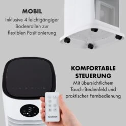 Skytower Grand Smart Luftkühler 80W 480 M³/h 8 Liter Mobil 18 Skytower Grand Smart Luftkühler 80W 480 M³/h 8 Liter Mobil -Klarstein 10035816 de 0008 logo
