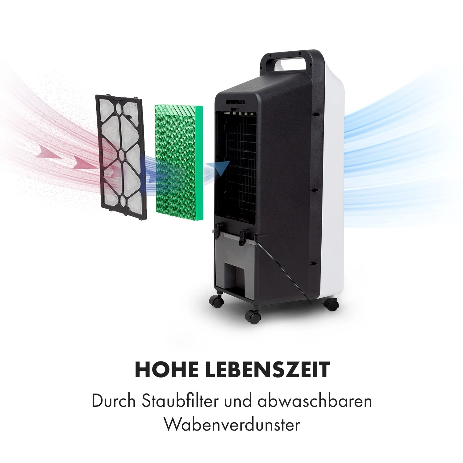 Cooler Rush Ventilator Luftkühler 5,5L 45W Fernbedienung 5x Eispack 9 Cooler Rush Ventilator Luftkühler 5,5L 45W Fernbedienung 5x Eispack – Bild 8