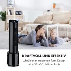 Waterfall Luftkühler 45 W 4 Liter 2 Kühlakkus Mobil 12 Waterfall Luftkühler 45 W 4 Liter 2 Kühlakkus Mobil -Klarstein 10035834 de 0002 logo