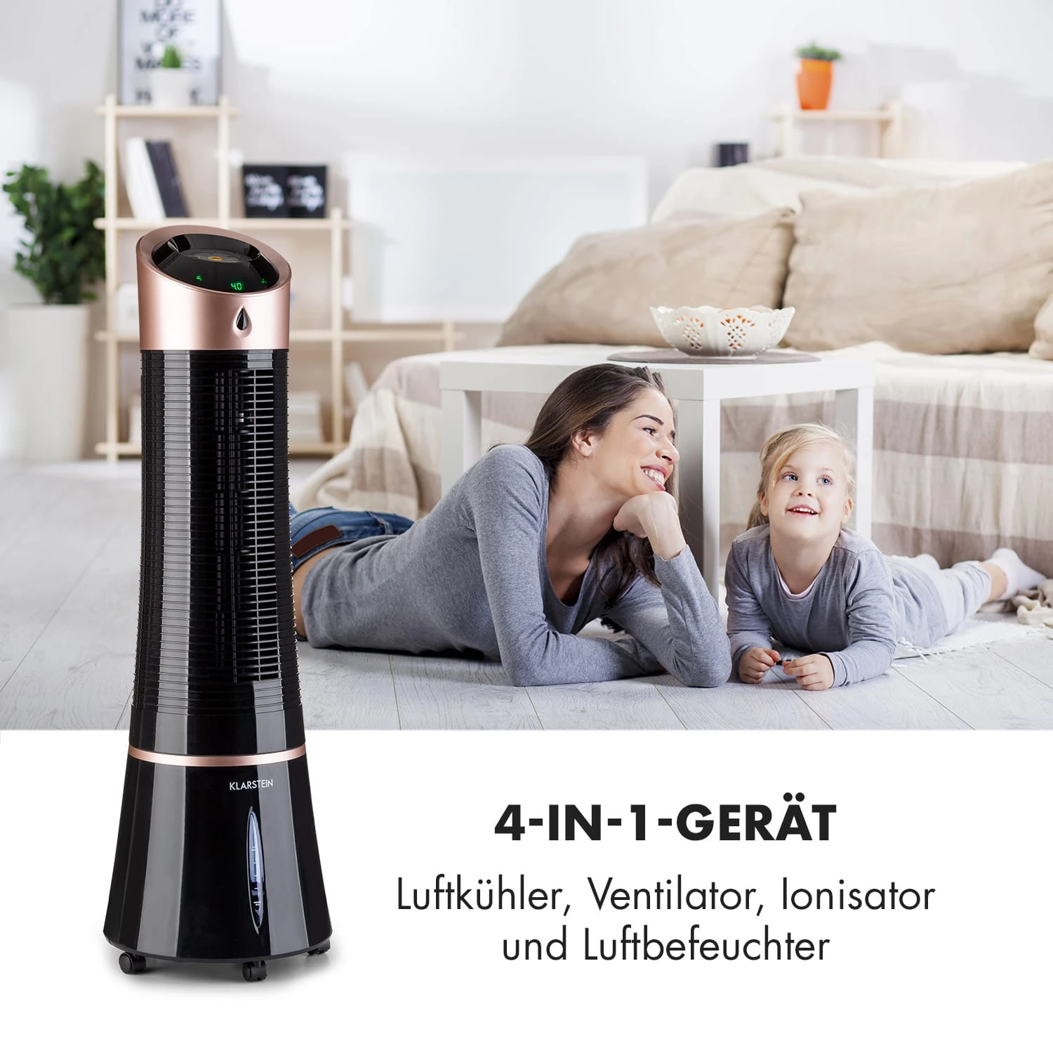 Skyscraper Ice 4-in-1 Luftkühler Ventilator 210 M³/h 30 W Oszillation Mobil Fernbedienung 4 Skyscraper Ice 4-in-1 Luftkühler Ventilator 210 M³/h 30 W Oszillation Mobil Fernbedienung – Bild 2