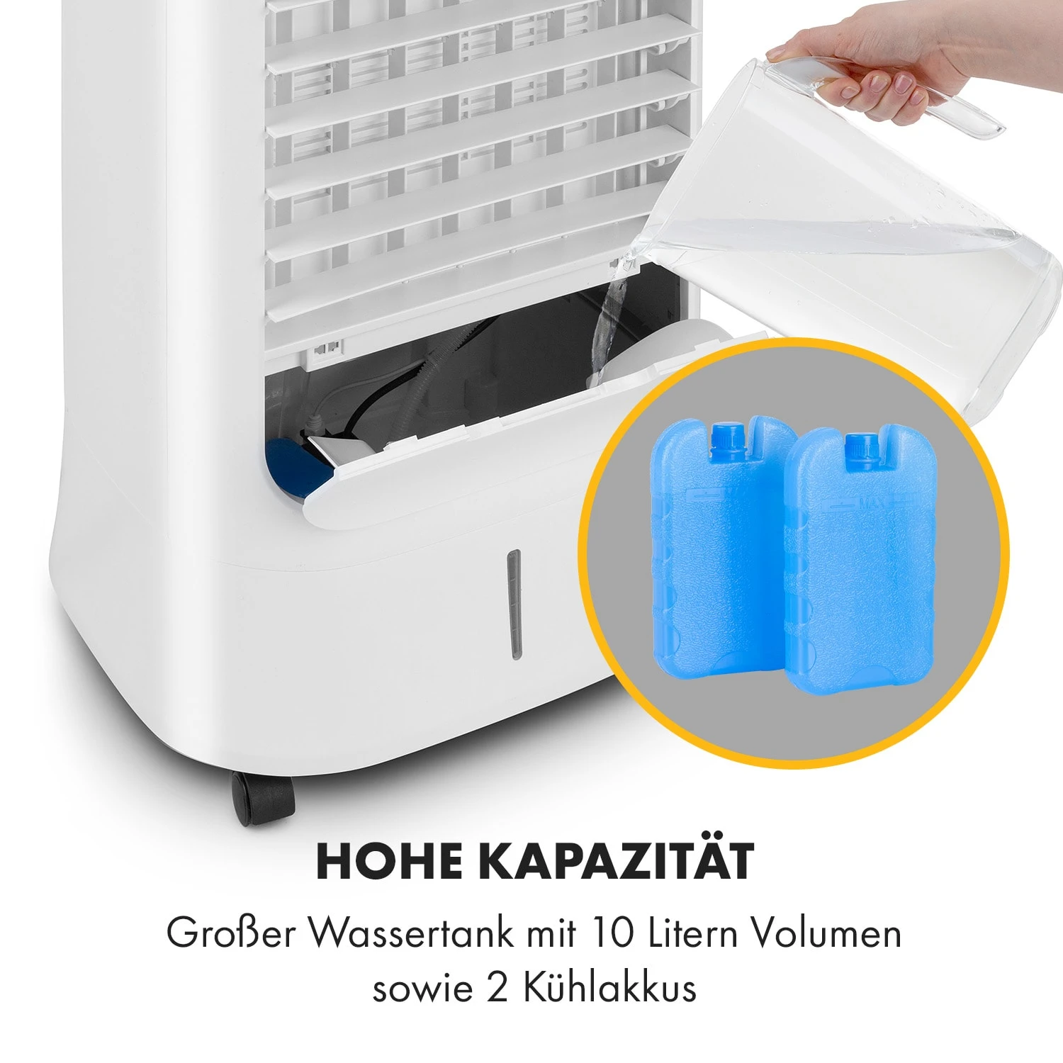 Iceberg Breeze 2-in-1 Luftkühler 65 Watt 283 M3/h 10 L Tank 2 Kühlakkus 9 Iceberg Breeze 2-in-1 Luftkühler 65 Watt 283 M3/h 10 L Tank 2 Kühlakkus – Bild 7