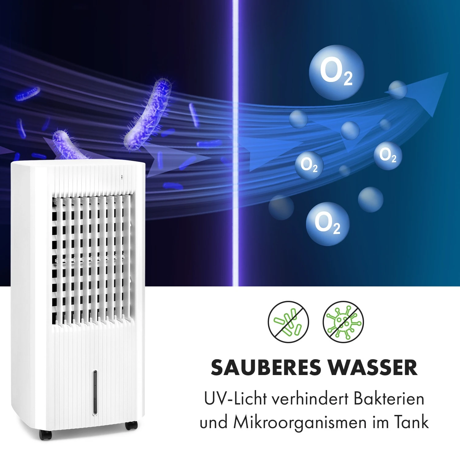 Iceberg Pure Luftkühler Luftdurchsatz: 283 M³/h 65 W Tank: 5 Liter 7 Iceberg Pure Luftkühler Luftdurchsatz: 283 M³/h 65 W Tank: 5 Liter – Bild 5