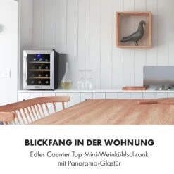 Reserva 12 Uno Weinkühlschrank 12 Flaschen 31 Liter Edelstahl 12 Reserva 12 Uno Weinkühlschrank 12 Flaschen 31 Liter Edelstahl -Klarstein 10035859 de 0002 logo