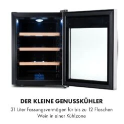 Reserva 12 Uno Weinkühlschrank 12 Flaschen 31 Liter Edelstahl 13 Reserva 12 Uno Weinkühlschrank 12 Flaschen 31 Liter Edelstahl -Klarstein 10035859 de 0003 logo