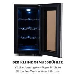Reserva 8 Slim Uno Weinkühlschrank 8 Flaschen 23 Liter Edelstahl 13 Reserva 8 Slim Uno Weinkühlschrank 8 Flaschen 23 Liter Edelstahl -Klarstein 10035861 de 0003 logo