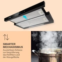 Mariana Neo 60 Flachschirmhaube 60cm 640 M³/h Abluft LED 14 Mariana Neo 60 Flachschirmhaube 60cm 640 M³/h Abluft LED -Klarstein 10035926 de 0005 logo