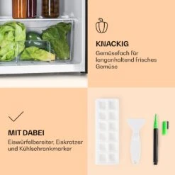 Spitzbergen 83 Kühlschrank 76 Liter Plus 7-Liter-Gefrierfach 2 Böden 13 Spitzbergen 83 Kühlschrank 76 Liter Plus 7-Liter-Gefrierfach 2 Böden -Klarstein 10035971 de 0005 logo