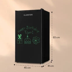 Spitzbergen 83 Kühlschrank 76 Liter Plus 7-Liter-Gefrierfach 2 Böden 14 Spitzbergen 83 Kühlschrank 76 Liter Plus 7-Liter-Gefrierfach 2 Böden -Klarstein 10035971 yy 0006 logo