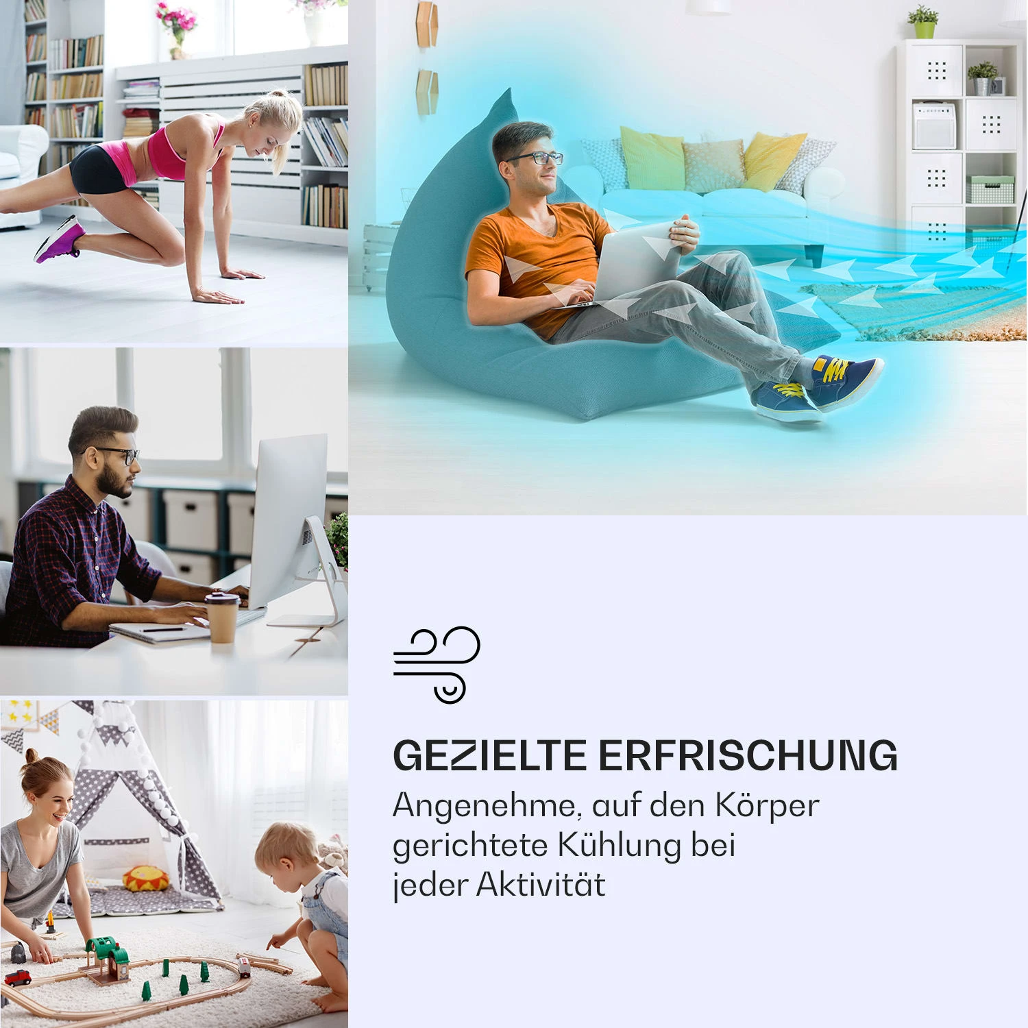 IceWind Max 3-in-1 Luftkühler 330 M³/h 60W 6 Ltr Timer Fernbedienung 5 IceWind Max 3-in-1 Luftkühler 330 M³/h 60W 6 Ltr Timer Fernbedienung – Bild 3