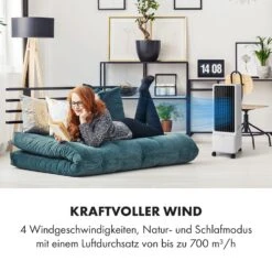 Maxflow Smart 3-in-1 Luftkühler Ventilator 5L WiFi Fernbedienung 17 Maxflow Smart 3-in-1 Luftkühler Ventilator 5L WiFi Fernbedienung -Klarstein 10036091 de 0004 logo
