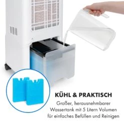 Maxflow Smart 3-in-1 Luftkühler Ventilator 5L WiFi Fernbedienung 20 Maxflow Smart 3-in-1 Luftkühler Ventilator 5L WiFi Fernbedienung -Klarstein 10036091 de 0007 logo