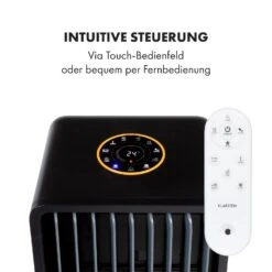 Maxflow Smart 3-in-1 Luftkühler 5L WiFi Fernbedienung 2x Eispack 19 Maxflow Smart 3-in-1 Luftkühler 5L WiFi Fernbedienung 2x Eispack -Klarstein 10036092 de 0006 logo