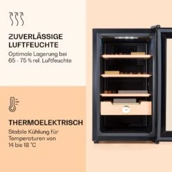 Klarstein El Presidente 48 Zigarren-Humidor 48L 3 Einschübe 1 Fach Zedernholz 13 Klarstein El Presidente 48 Zigarren-Humidor 48L 3 Einschübe 1 Fach Zedernholz -Klarstein 10036103 de 0004 logo