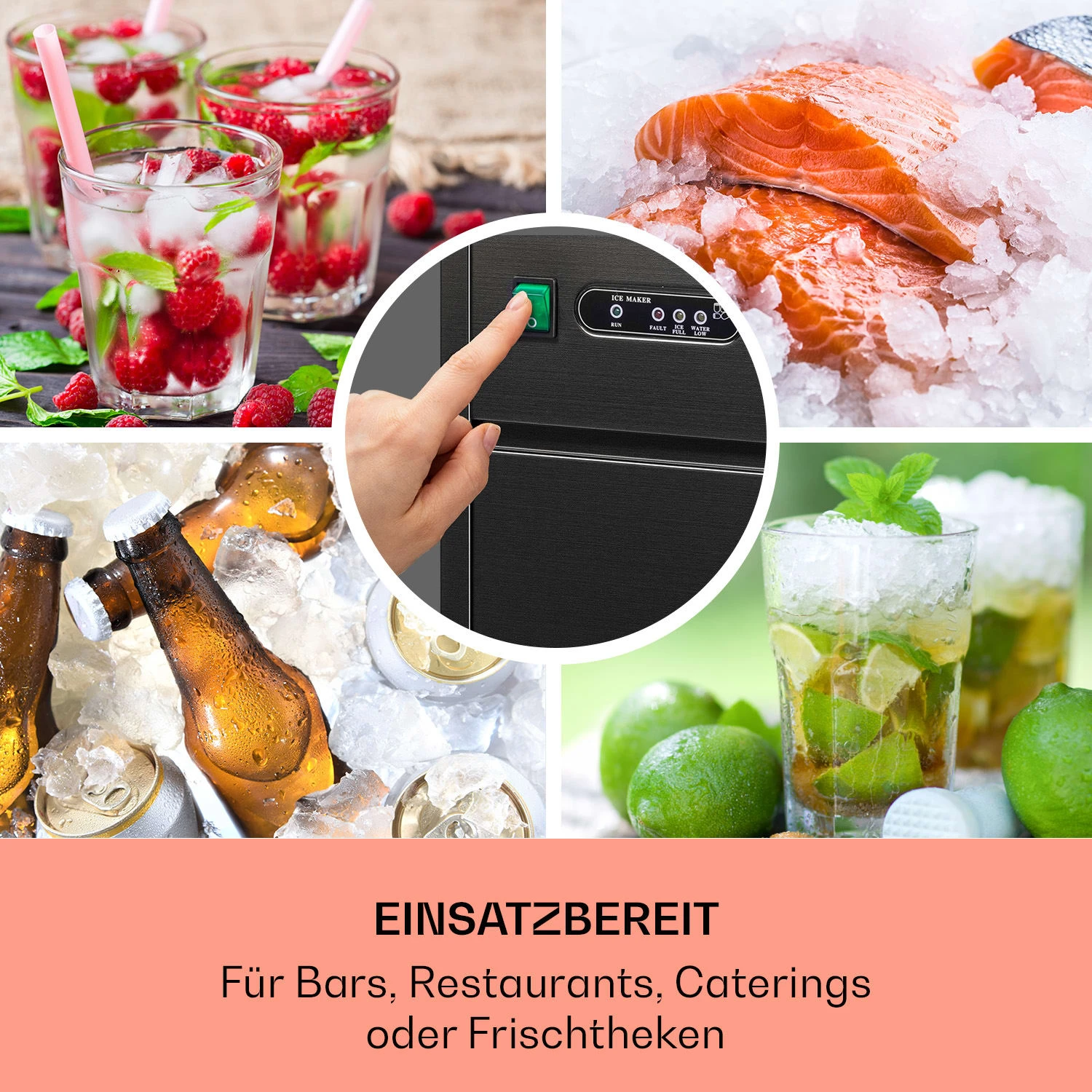 Powericer XL Eiswürfelmaschine 20 Kg/Tag 145 Watt 5 Powericer XL Eiswürfelmaschine 20 Kg/Tag 145 Watt – Bild 3