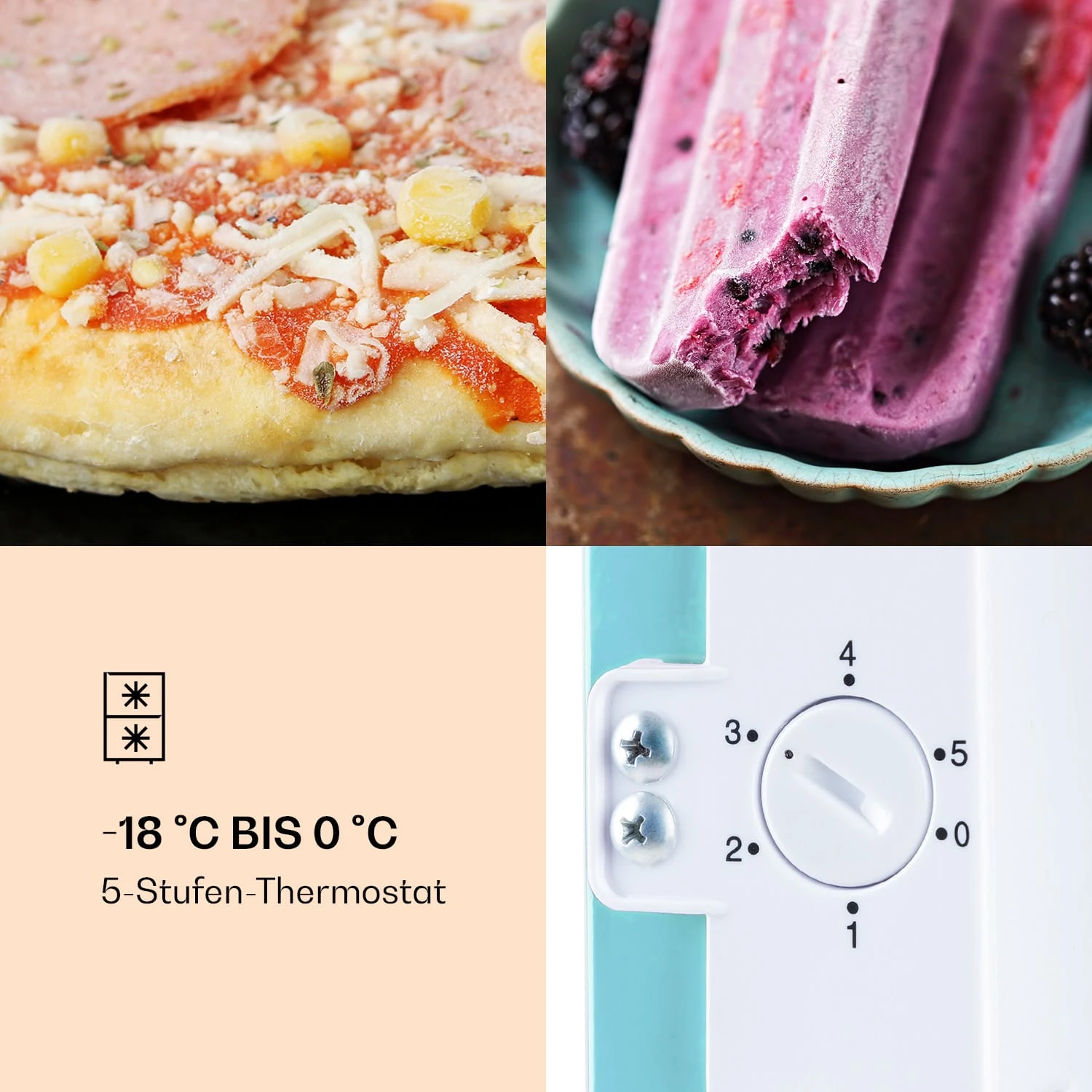 Laika 60L Gefrierschrank 60 Liter 3 Schubladen Temperatur: -18 Bis 0 °C 7 Laika 60L Gefrierschrank 60 Liter 3 Schubladen Temperatur: -18 Bis 0 °C – Bild 5