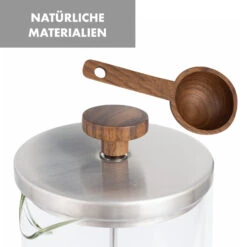 Glaswerk Ristretto French Press 1 Liter Borosilikatglas Edelstahl Walnussholz 16 Glaswerk Ristretto French Press 1 Liter Borosilikatglas Edelstahl Walnussholz -Klarstein 10036368 de 0007 logo