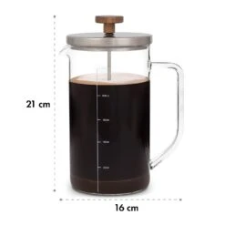Glaswerk Ristretto French Press 1 Liter Borosilikatglas Edelstahl Walnussholz 17 Glaswerk Ristretto French Press 1 Liter Borosilikatglas Edelstahl Walnussholz -Klarstein 10036368 yy 0008 logo