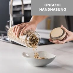 Glaswerk Lovage Vorratsgläser 0,75 1,1 1,5 L 3er Set Borosilikatglas Akazienholzdeckel Silikon 13 Glaswerk Lovage Vorratsgläser 0,75 1,1 1,5 L 3er Set Borosilikatglas Akazienholzdeckel Silikon -Klarstein 10036372 de 0004 logo